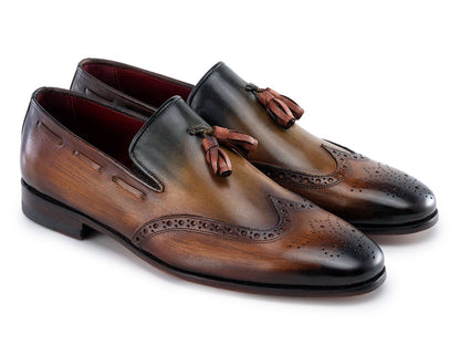 Paul Parkman Men's Wingtip Tassel Loafers Green (IdWl34 - Grn) by Paul Parkman – Don't Panic Shoes