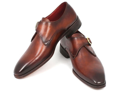 Paul Parkman Monkstrap Dress Shoes Brown And Camel (Id011b44) by Paul Parkman – Don't Panic Shoes