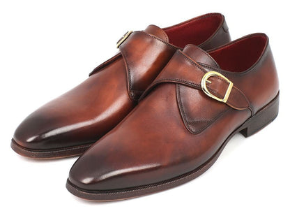 Paul Parkman Monkstrap Dress Shoes Brown And Camel (Id011b44) by Paul Parkman – Don't Panic Shoes