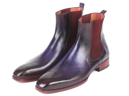 Paul Parkman Navy And Purple Chelsea Boots (IdBt552r) by Paul Parkman – Don't Panic Shoes