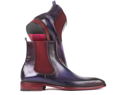 Paul Parkman Navy And Purple Chelsea Boots (IdBt552r) by Paul Parkman – Don't Panic Shoes