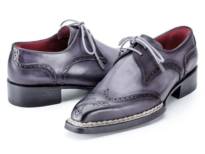 Paul Parkman Norwegian Welted Wingtip Derby Shoes Gray (Id8506 - Gry) by Paul Parkman – Don't Panic Shoes