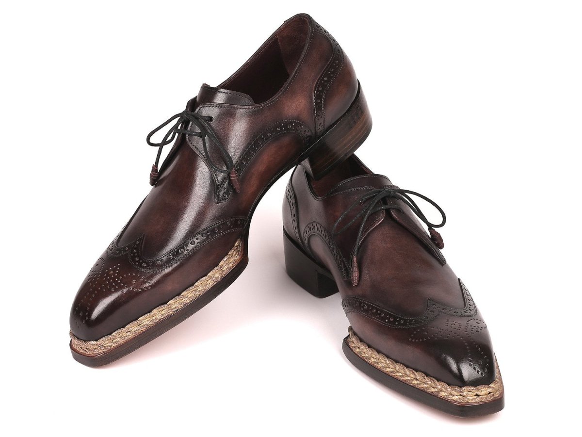 Paul Parkman Norwegian Welted WIngtip Derby Shoes in Bronze Shoes by Paul Parkman – Don't Panic Shoes
