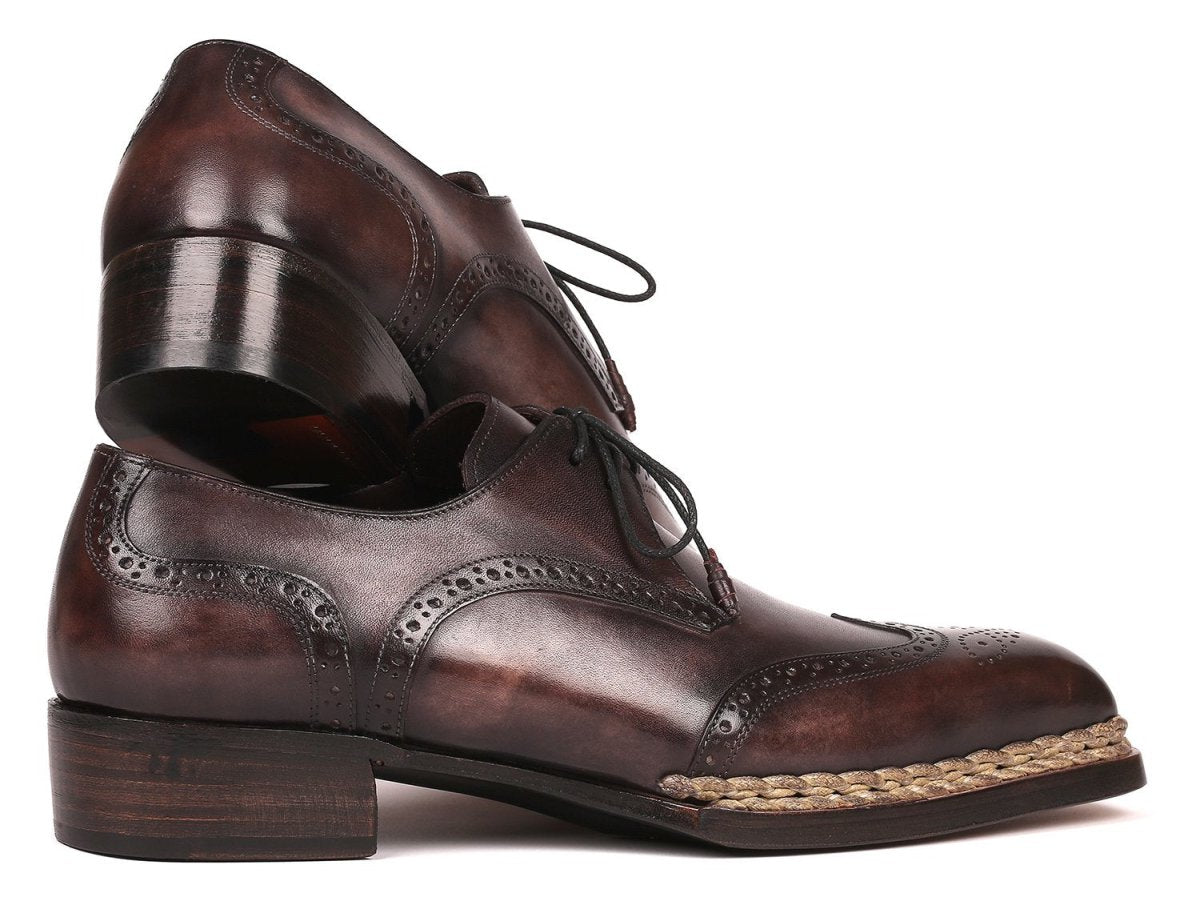 Paul Parkman Norwegian Welted WIngtip Derby Shoes in Bronze Shoes by Paul Parkman – Don't Panic Shoes