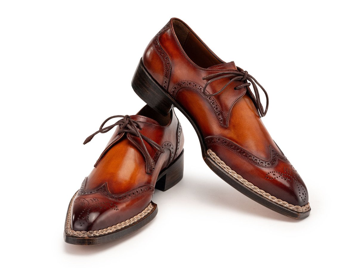Paul Parkman Norwegian Welted WIngtip Derby Shoes in Brown Shoes by Paul Parkman – Don't Panic Shoes
