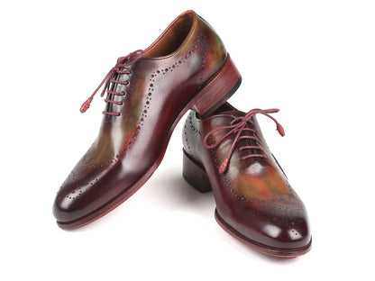 Paul Parkman Opanka Construction Green And Bordeaux Oxfords (Id726 - Gre - Bor) by Paul Parkman – Don't Panic Shoes