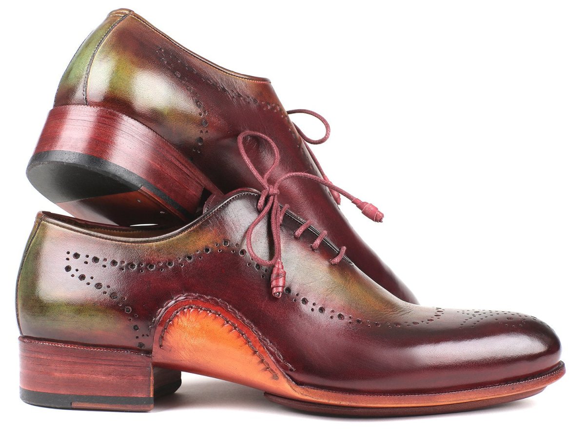 Paul Parkman Opanka Construction Green And Bordeaux Oxfords (Id726 - Gre - Bor) by Paul Parkman – Don't Panic Shoes