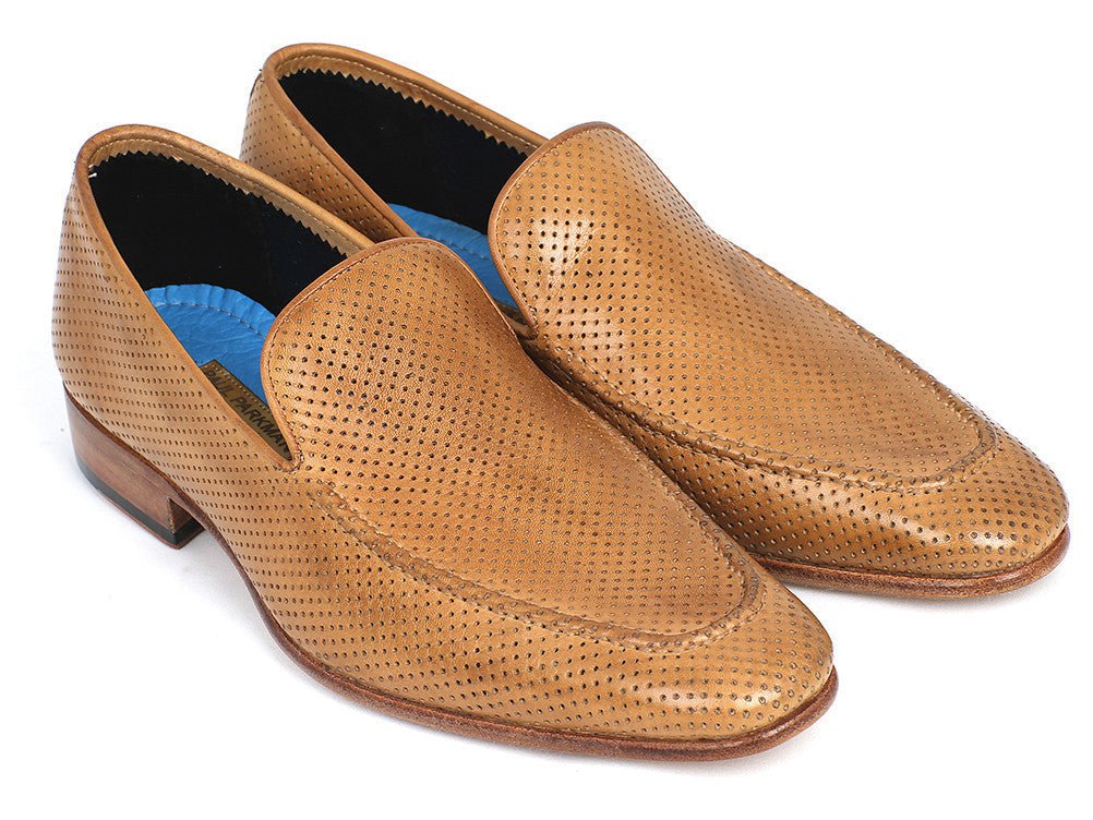 Paul Parkman Perforated Leather Loafers Beige (Id874 - Bej) by Paul Parkman – Don't Panic Shoes