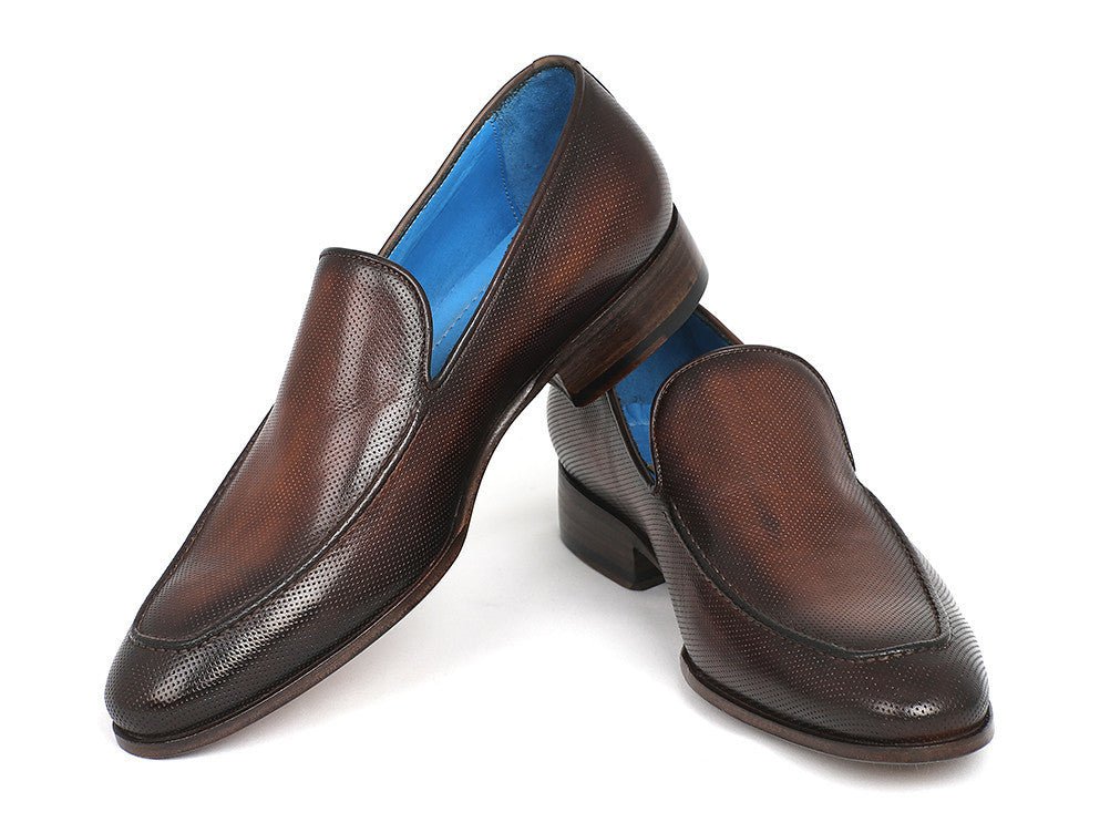 Paul Parkman Perforated Leather Loafers Brown (Id874 - Brw) by Paul Parkman – Don't Panic Shoes