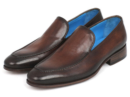 Paul Parkman Perforated Leather Loafers Brown (Id874 - Brw) by Paul Parkman – Don't Panic Shoes