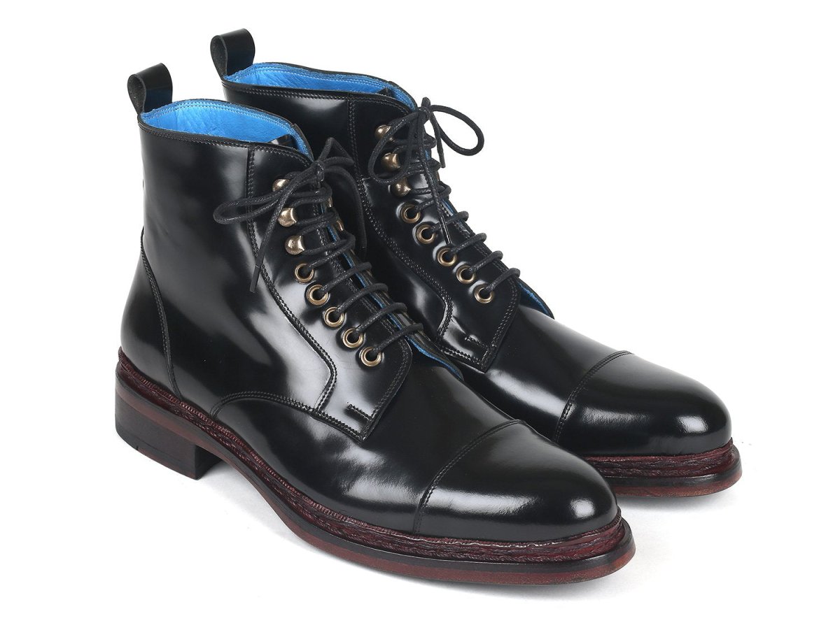 Paul Parkman Polished Leather Boots Black (Id5075 - Blk) by Paul Parkman – Don't Panic Shoes