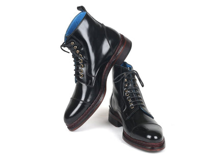 Paul Parkman Polished Leather Boots Black (Id5075 - Blk) by Paul Parkman – Don't Panic Shoes