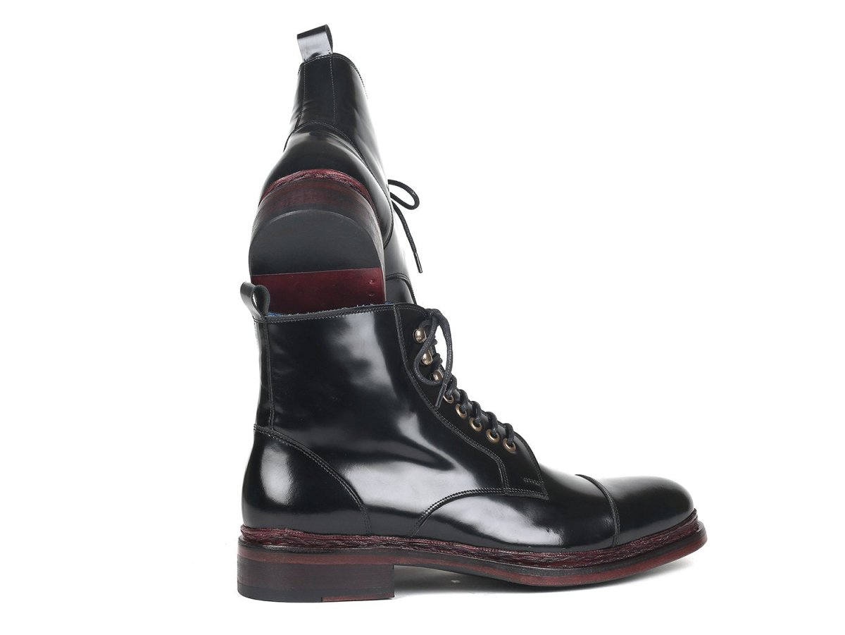 Paul Parkman Polished Leather Boots Black (Id5075 - Blk) by Paul Parkman – Don't Panic Shoes