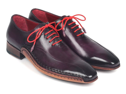 Paul Parkman Purple Leather Oxfords Side Hand - Sewn (Id018 - Prp) by Paul Parkman – Don't Panic Shoes