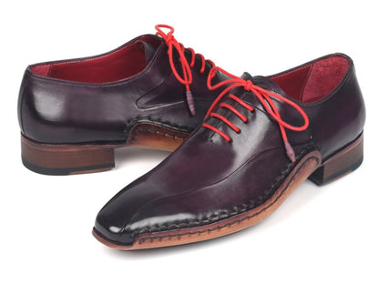 Paul Parkman Purple Leather Oxfords Side Hand - Sewn (Id018 - Prp) by Paul Parkman – Don't Panic Shoes