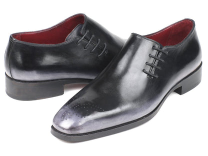 Paul Parkman Side Lace Oxfords Gray Burnished (Id857f25) by Paul Parkman – Don't Panic Shoes