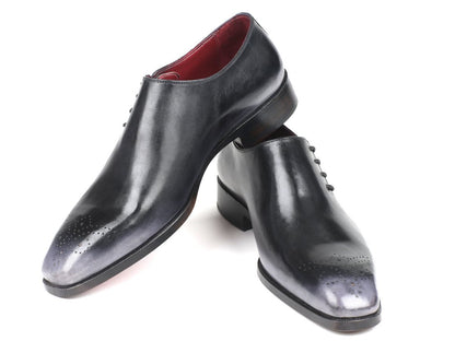 Paul Parkman Side Lace Oxfords Gray Burnished (Id857f25) by Paul Parkman – Don't Panic Shoes