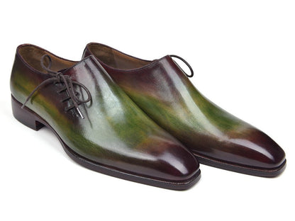 Paul Parkman Side Lace Oxfords Green And Bordeaux (Id885f74) by Paul Parkman – Don't Panic Shoes