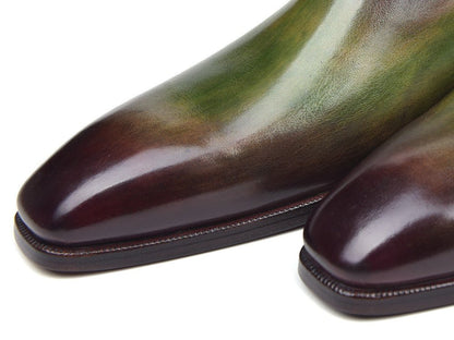 Paul Parkman Side Lace Oxfords Green And Bordeaux (Id885f74) by Paul Parkman – Don't Panic Shoes