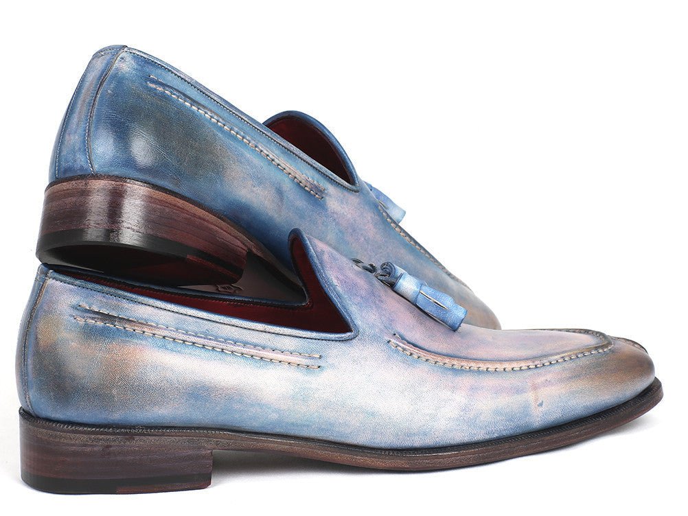 Paul Parkman Tassel Loafers Lila Hand - Painted (Id083 - Lil) by Paul Parkman – Don't Panic Shoes