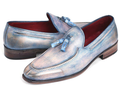 Paul Parkman Tassel Loafers Lila Hand - Painted (Id083 - Lil) by Paul Parkman – Don't Panic Shoes