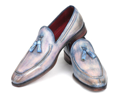 Paul Parkman Tassel Loafers Lila Hand - Painted (Id083 - Lil) by Paul Parkman – Don't Panic Shoes