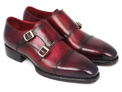 Paul Parkman Triple Leather Sole Hand - Welted Cap Toe Monkstraps (IdLx77mnk) by Paul Parkman – Don't Panic Shoes