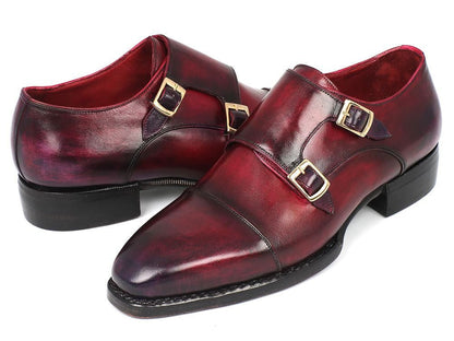 Paul Parkman Triple Leather Sole Hand - Welted Cap Toe Monkstraps (IdLx77mnk) by Paul Parkman – Don't Panic Shoes