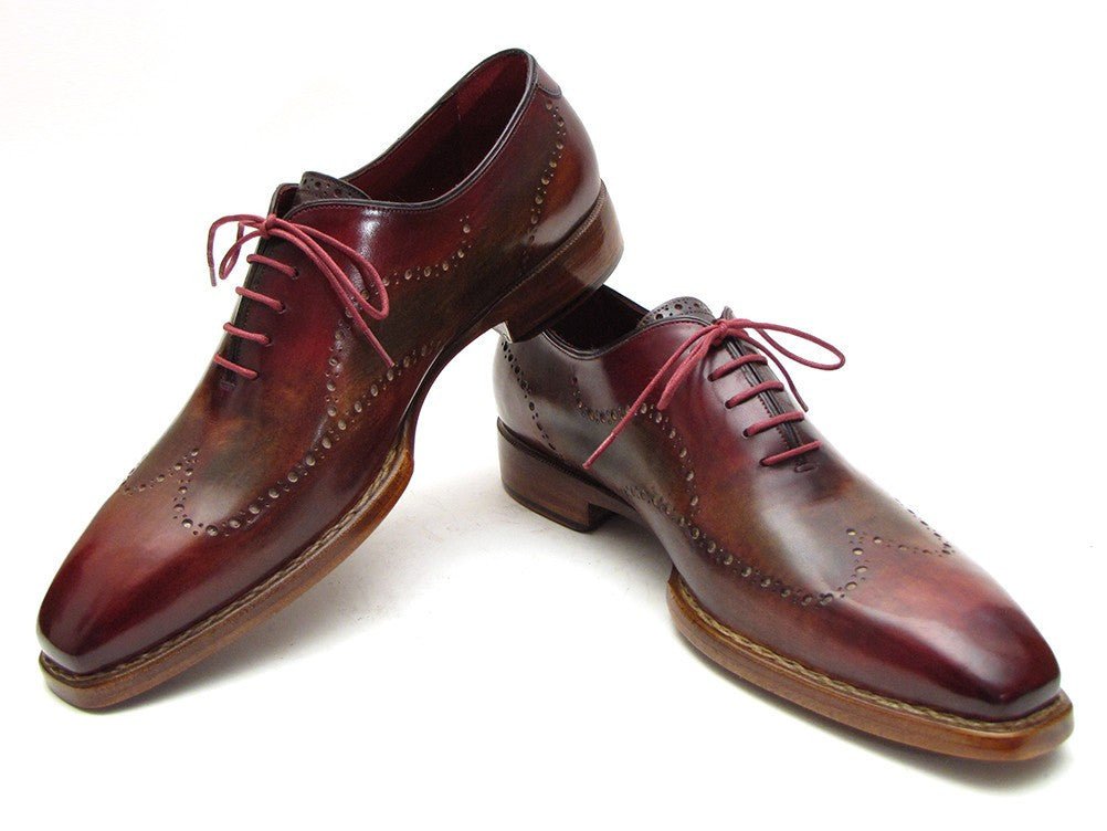 Paul Parkman Wingtip Oxford Goodyear Welted Bordeaux And Camel (Id087lx) by Paul Parkman – Don't Panic Shoes