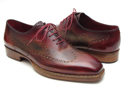 Paul Parkman Wingtip Oxford Goodyear Welted Bordeaux And Camel (Id087lx) by Paul Parkman – Don't Panic Shoes