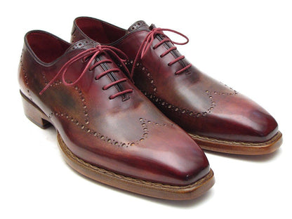 Paul Parkman Wingtip Oxford Goodyear Welted Bordeaux And Camel (Id087lx) by Paul Parkman – Don't Panic Shoes