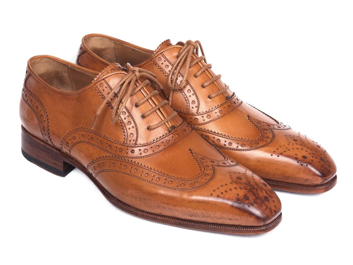 Paul Parkman Wingtip Oxfords Cognac (Id5447 - Cgn) by Paul Parkman – Don't Panic Shoes