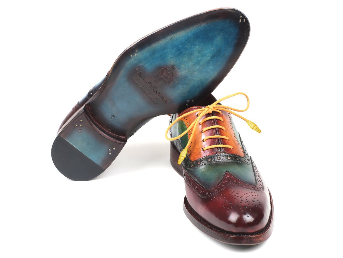 Paul Parkman Wingtip Oxfords Goodyear Welted Multicolor (Id027 - Mix) by Paul Parkman – Don't Panic Shoes
