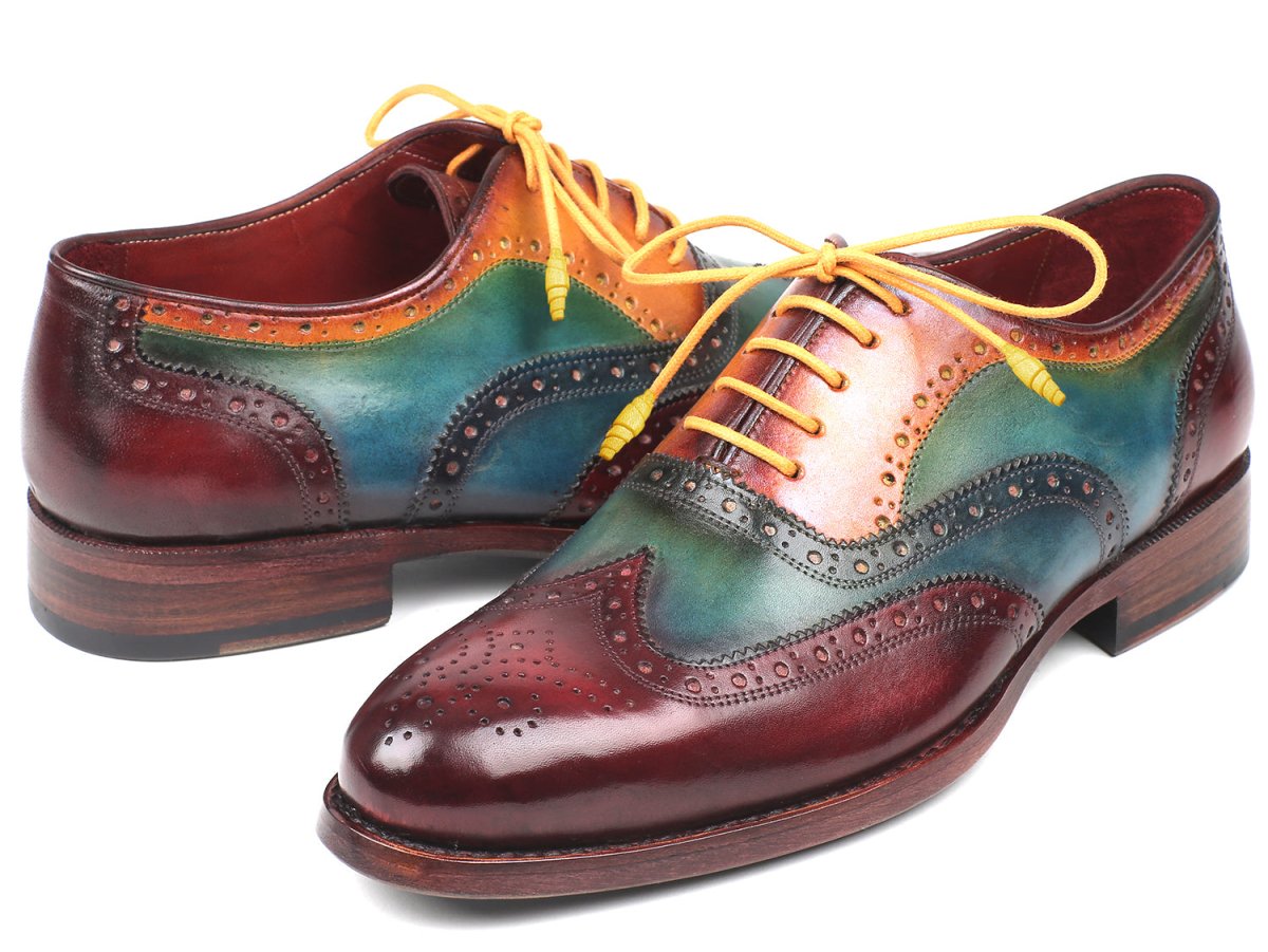 Paul Parkman Wingtip Oxfords Goodyear Welted Multicolor (Id027 - Mix) by Paul Parkman – Don't Panic Shoes