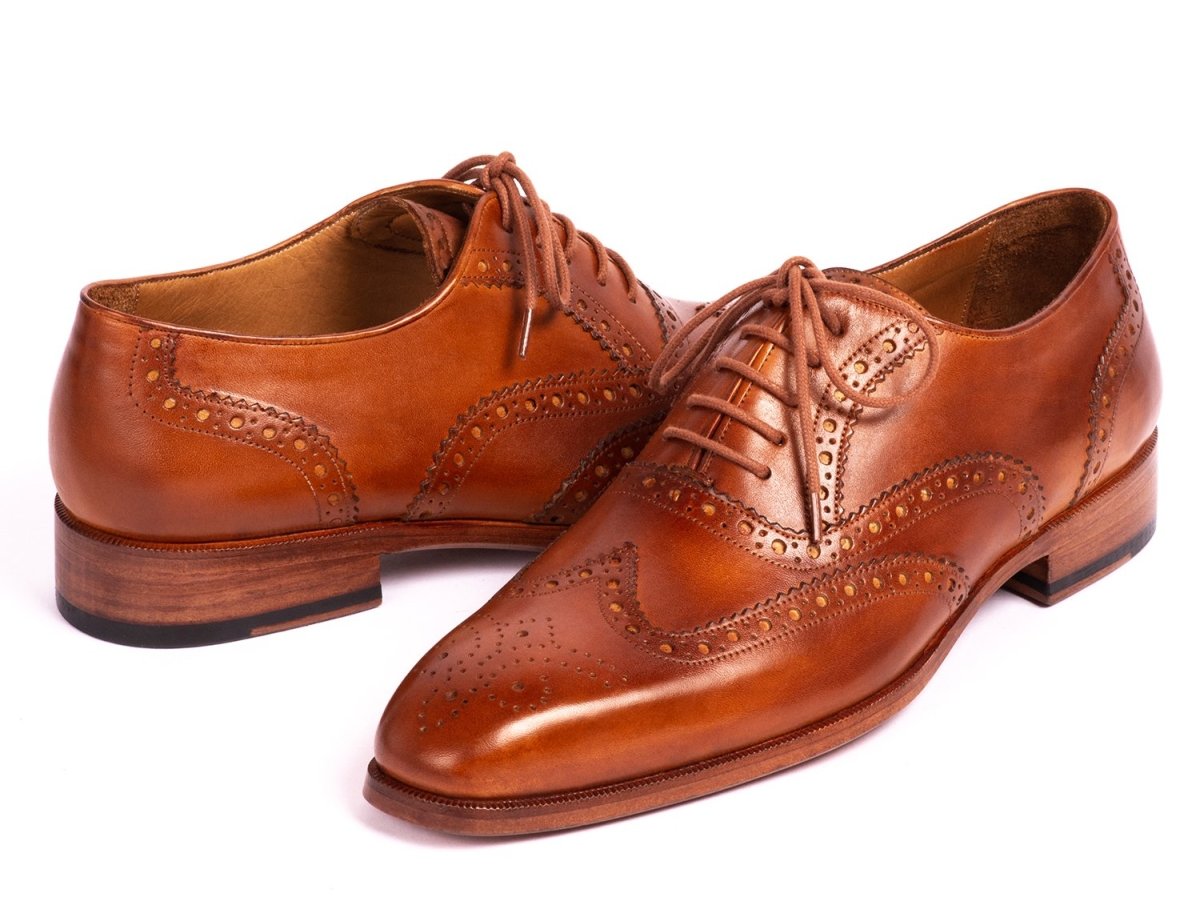 Paul Parkman Wingtip Oxfords Mid Brown (Id5447 - Brw) by Paul Parkman – Don't Panic Shoes