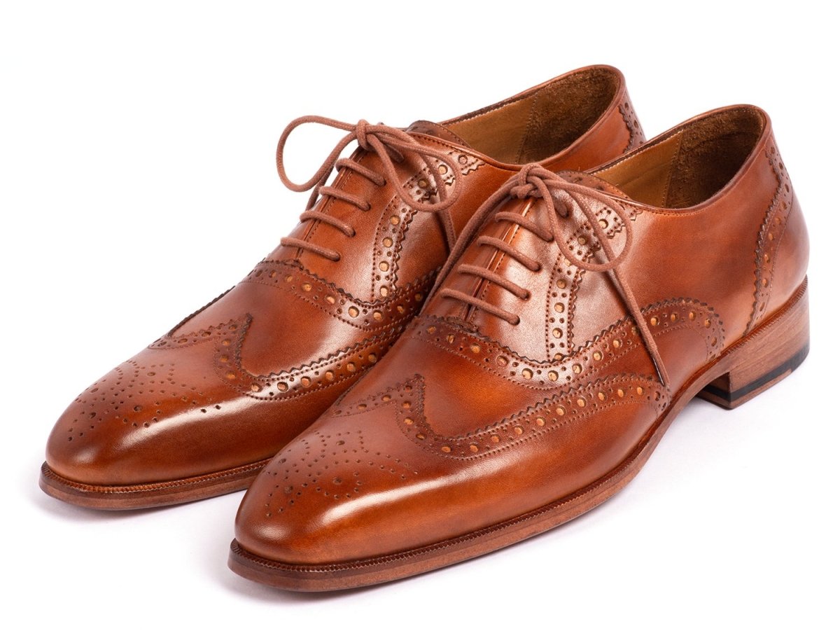 Paul Parkman Wingtip Oxfords Mid Brown (Id5447 - Brw) by Paul Parkman – Don't Panic Shoes