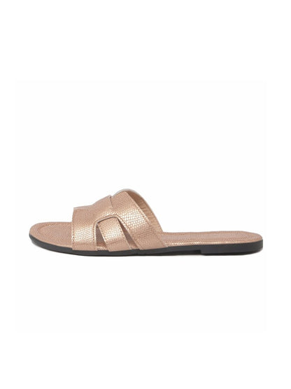 Penelope | Rose Gold Sandals by J.Adams – Don't Panic Shoes