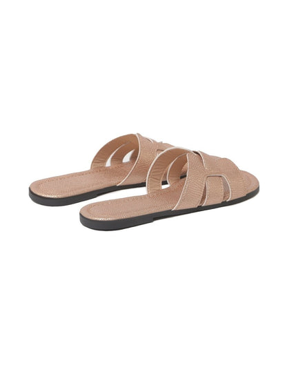 Penelope | Rose Gold Sandals by J.Adams – Don't Panic Shoes