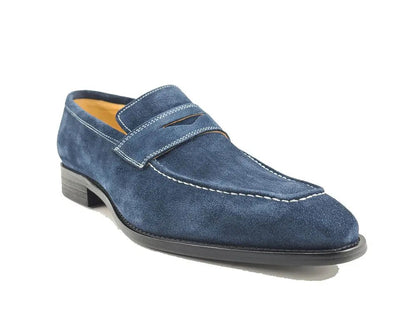 Penny Loafer Contrast Stitching Suede Comfort Ks509 - 36s Shoes by Carrucci Shoes – Don't Panic Shoes