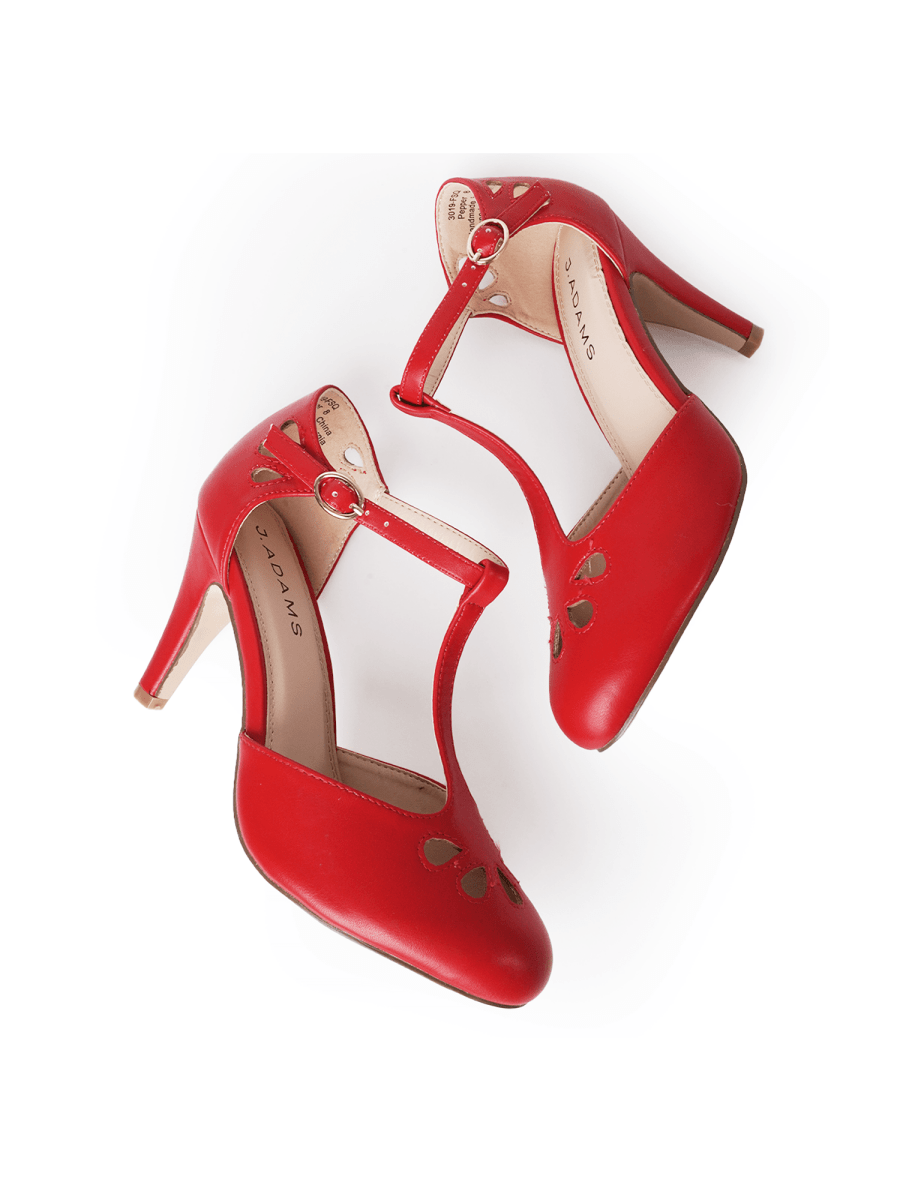 Pepper | Red Heels by J.Adams – Don't Panic Shoes