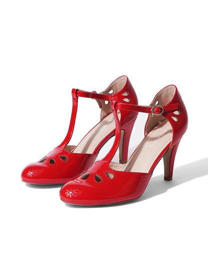 Pepper | Red Patent Heels by J.Adams – Don't Panic Shoes