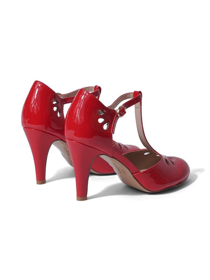 Pepper | Red Patent Heels by J.Adams – Don't Panic Shoes