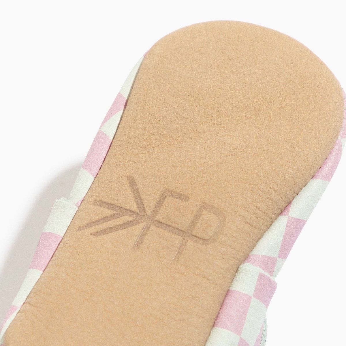 Petal Pink Check City Baby Shoe City Mocc by Freshly Picked – Don't Panic Shoes