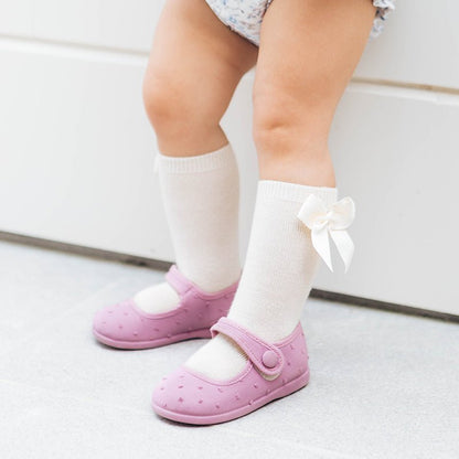 Phoebe Pink Adjustable Velcro Non Slip Rubber Shoes by Childrenchic – Don't Panic Shoes