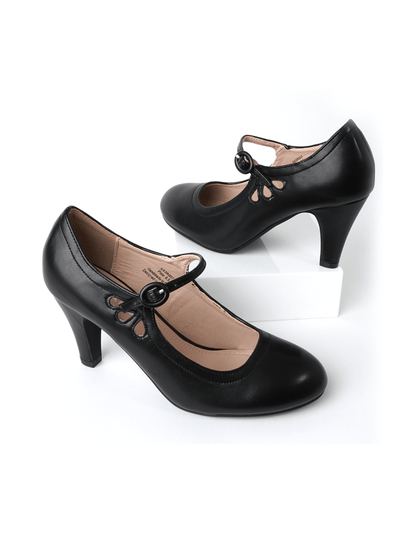 Pixie | Black Heels by J.Adams – Don't Panic Shoes