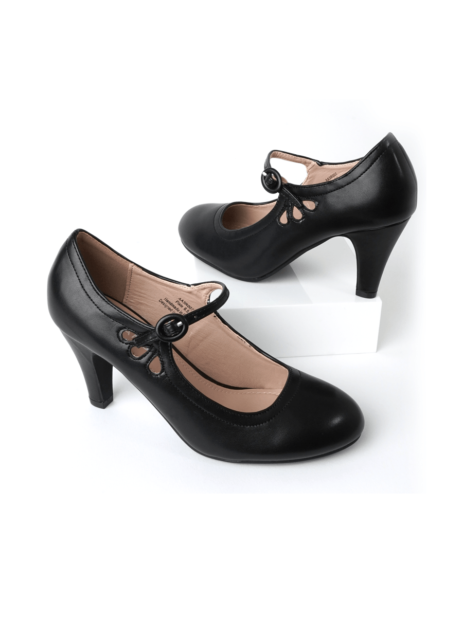 Pixie | Black Heels by J.Adams – Don't Panic Shoes