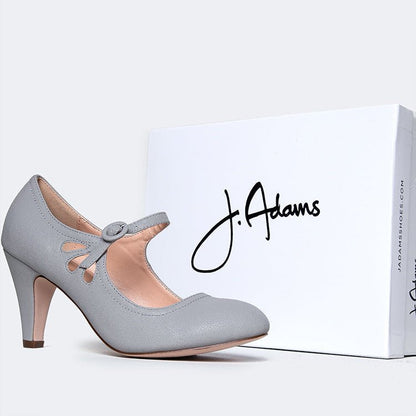 Pixie | Grey Heels by J.Adams – Don't Panic Shoes