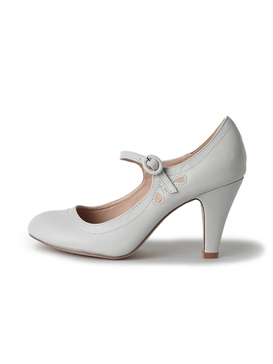 Pixie | Grey Heels by J.Adams – Don't Panic Shoes