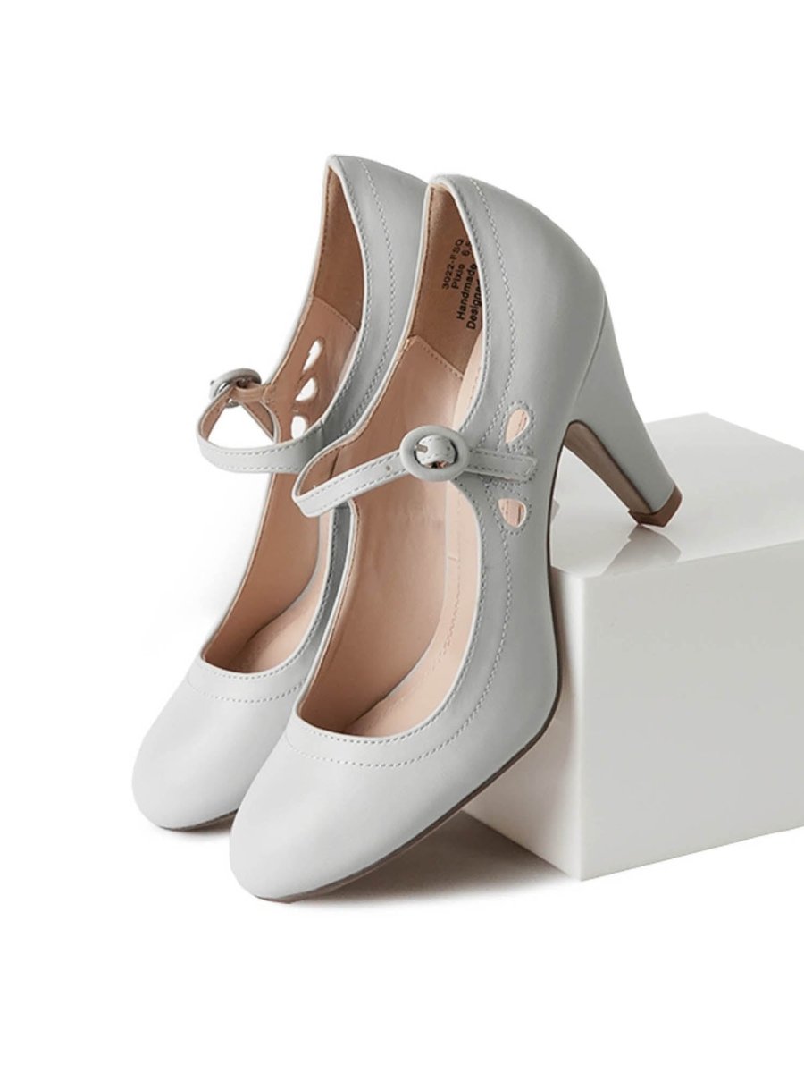 Pixie | Grey Heels by J.Adams – Don't Panic Shoes
