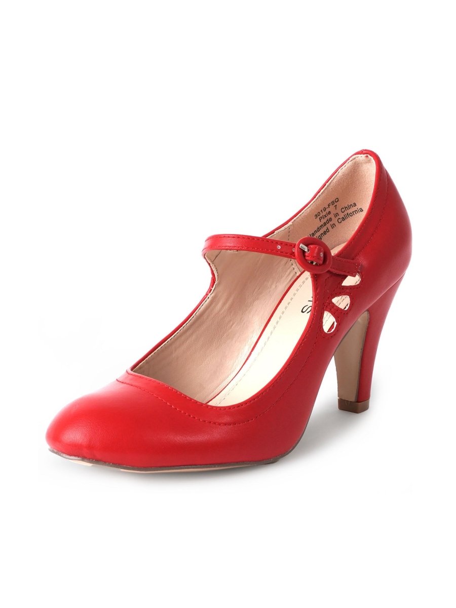 Pixie | Red Heels by J.Adams – Don't Panic Shoes